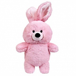 Мягкая игрушка – Флэтси. Кролик розовый, 27 см (ABtoys, M5065) - миниатюра