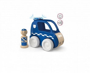 Набор - Мой родной дом - Полицейская машина, 2 элемента, свет, звук (Brio, 30377)