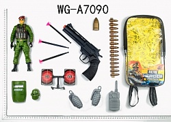 Набор игровой военный в рюкзачке (Junfa Toys, 88796) - миниатюра