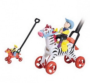 Каталка на палочке - Ковбой на лошади (Рыжий кот, И-1983)