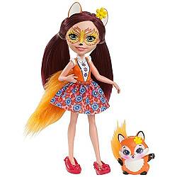 Кукла Enchantimals с питомцем - Фелисити Лис, 15 см (Mattel, DVH89) - миниатюра