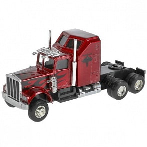 Модель Грузовой тягач 16,5 см свет-звук инерционная металлическая красная (Технопарк, FY600B-16SL-RD)