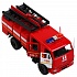 Машина Пожарная автоцистерна КамАЗ-43502 15 см подвижные элементы металлическая инерционная  - миниатюра №1