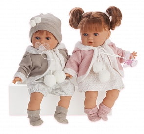 Интерактивная кукла Ника, плачет, 30 см (Antonio Juans Munecas, 1332P)