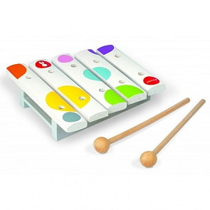 Игрушка музыкальная «Мини ксилофон» деревянный (Janod, J07603)