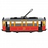 Модель Трамвай Ретро 17 см свет-звук двери открываются металлическая инерционная  - миниатюра №2