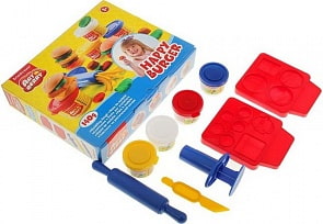 Набор для лепки, средний Artberry – Счастливый Бургер, 4 баночки (Erich Krause, 30378)