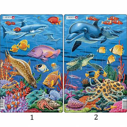 Пазл - Коралловый риф, 25 элементов, 2 варианта 