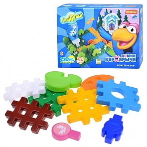 Конструктор Смешарики - Домик Кар-карыча, в коробке (Полесье, 9301)