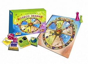 Игра настольная карточная Викторина - Колесо Знаний (Рыжий Кот, ИН-7645)