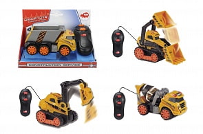 Строительная машинка на дистанционном управлении, 13 см, 4 вида  (Dickie, 3722002)