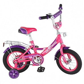 Детский велосипед – Mustang, 12", А-тип, розово-фиолетовый (Mustang, ST12002-Asim)