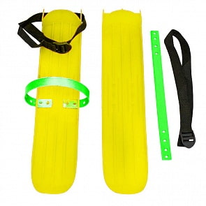 Мини-лыжи Тяни-толкай большие с ремнями РТ-2, желтый (RT, 6955RT)