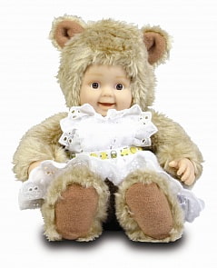 Кукла из серии - Детки-мишки в белом платье Престиж, 23 см (UniMax, 542911_md)