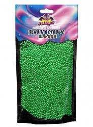 Наполнение для слайма Пенопластовые шарики, 2 мм, светло-зеленый (Волшебный мир, SSS30-03) - миниатюра