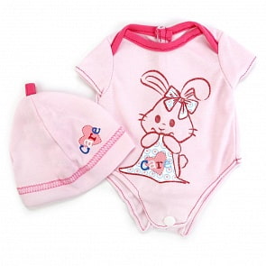 Одежда для кукол – Комбинезон на плечиках, размер 40-42 см. в пакете (Карапуз, OTF-BLC03-RUsim)