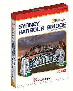 3D puzzles. Пазлы объёмные. Харбор Бридж (Австралия) (CubicFun, S3002)