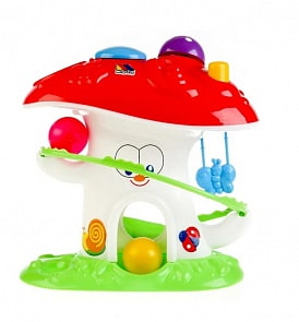 Игрушка развивающая - Забавный гриб, в сеточке (Полесье, П-47892)
