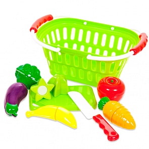 Помогаю Маме. Набор продуктов для резки на липучках, 15 предметов (ABtoys, PT-00470)