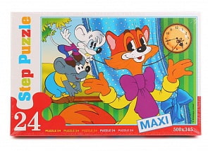 Пазл – Кот Леопольд, макси 24 детали (Step Puzzle, 70001)