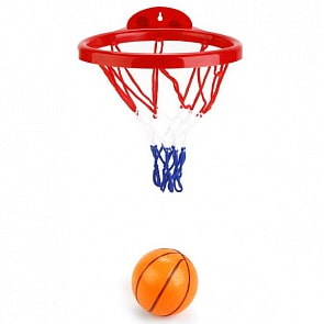 Набор для игры в баскетбол: кольцо 19,5 см. и мячик 8 см., в сетке (B1582241sim)