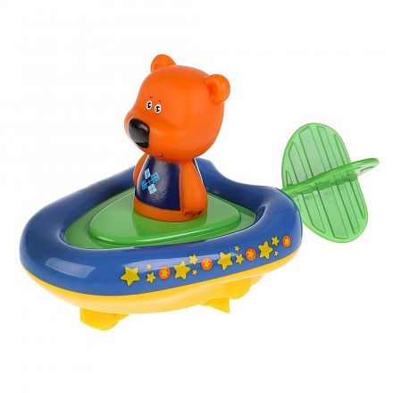 Игрушка пластизоль для ванны Капитошка – Ми-ми-мишки, Лодка и Кеша, 5,4 см 