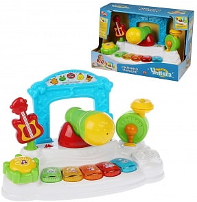 Музыкальное пианино - Караоке, стихи, песни, звуки животных, музыкальных инструментов, световые эффекты (Наша Игрушка, 7507)