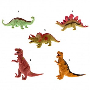 Динозавр резиновый с наполнением гранулами, средний (HGL, SV12064)