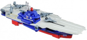 Инерционная металлическая модель – Авианосец 19 см, свет, звук (Технопарк, SB-16-11-B) 