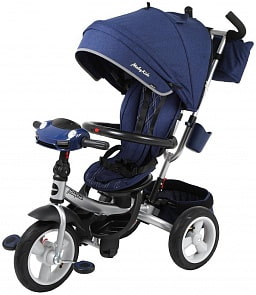 Трехколесный велосипед - New 360° 12x10 Air Car, морская волна (Moby Kids, 641357)