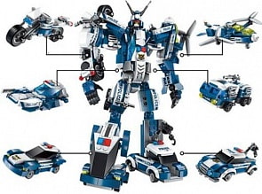 Конструктор Blockformers Connector – Мегаробокоп, 6 вариантов (1Toy, Т18961D)