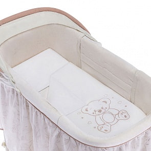 Комплект постельного белья Simplicity Dreams, Bear Love (5 предметов, белый)