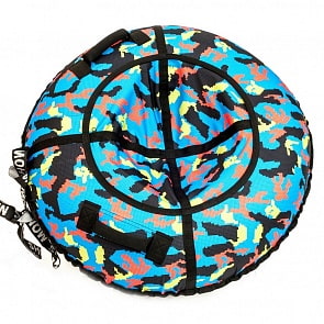 Санки надувные тюбинг дизайн Лего, диаметр 105 см. (SnowShow, 6733RT)