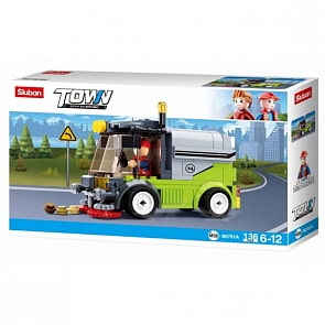 Конструктор Машина с фигурками, 136 деталей (Sluban, M38-B0781A)