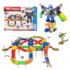 Паркинг, 191 деталь и 7 транспортных средств (Наша Игрушка, P668-17)
