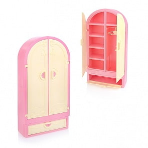 Шкаф - Маленькая принцесса, нежно-розовый (Огонек, ОГ1503)