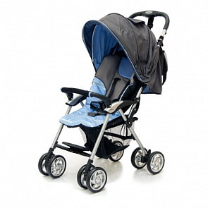 Коляска прогулочная Elegant, Dark Grey/Blue, полоска (Jetem, SC-2_Dark_Grey/Blue_полоска)