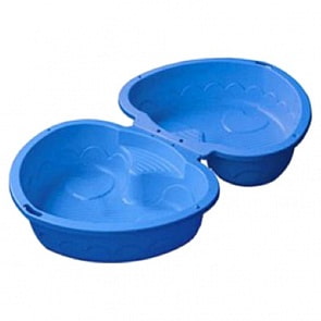 Двойная песочница-бассейн - Сердечко 435, голубой (PalPlay, 2500000000812)