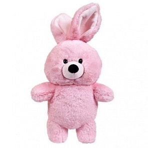 Мягкая игрушка – Флэтси. Кролик розовый, 27 см (ABtoys, M5065)