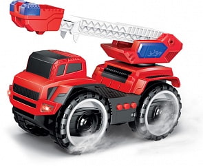 Машинка из серии Экстренные службы - Подъемник пожарный фрикционный, 20 см, свет, звук (1Toy, Т16947)