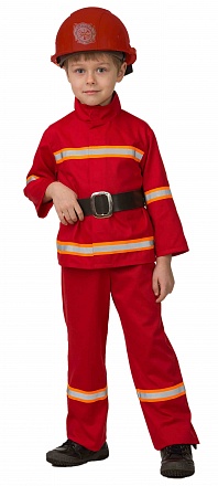 Карнавальный костюм для мальчиков - Пожарный, размер 110-56 