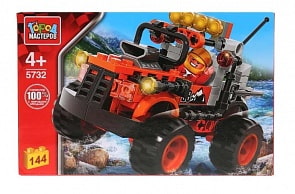 Конструктор Город Мастеров - Джип ралли, с фигуркой, 144 детали (Город Мастеров, 5732-KK)
