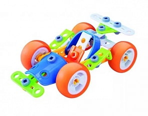 Конструктор гибкий – Гоночная машина, 60 деталей (Fun Red, FRCF010)