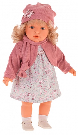Кукла Абрил в розовом, 55 см 