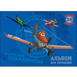 Альбом для рисования Disney Самолеты 24 листа (Росмэн, 25332ros)