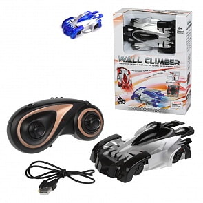 Машина р/у на аккумуляторе - Стенолаз, 4 канала, ИК управление, свет, USB шнур (Наша Игрушка, 2019) (ассортимент)