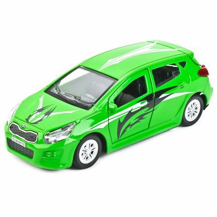 Металлическая инерционная машина – Kia Ceed Спорт, 12 см, открывающиеся двери и багажник 