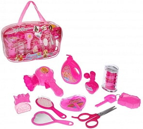 Игровой набор Стилист, 10 предметов и сумочка (Наша игрушка, KZ-2618)