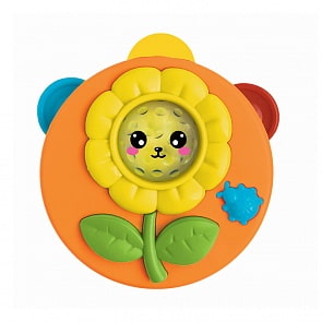 Детский музыкальный инструмент – Бубен оранжевый, песенки и свет (Азбукварик, 28339-5)