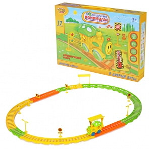 Железная дорога Vehicle Orbital с реверсом, световыми и звуковыми эффектами – Колесо (Yako, Y4142011) 